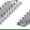 Mexen Exo Duschkabine schwenkbar 70 x 70 cm, transparent, schwarz - 8181-070-070-70-00