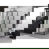 Mexen Exo Duschkabine schwenkbar 70 x 70 cm, transparent, schwarz - 8181-070-070-70-00