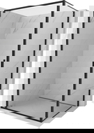 Mexen Exo καμπίνα ντους ανοιγόμενη 75 x 80 cm, διαφανής, μαύρη - 8181-075-080-70-00