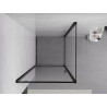 Mexen Exo-BR Duschkabine schwenkbar 80 x 80 cm, transparent, schwarz - 8181-080-080-70-00