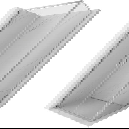 Mexen Exo Duschkabine, Schwingtür, 80 x 95 cm, transparent, Chrom - 814-080-095-01-00