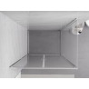 Mexen Exo-B Duo 90 x 100 cm atveramās dušas kabīne, caurspīdīga, hromēta - 814-090-100-01-00