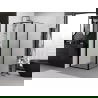 Mexen Exo Duschkabine 70 x 70 cm, transparent, schwarz - 814-070-070-70-00