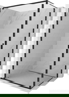 Mexen Exo cabine de duche de abrir 70 x 90 cm, transparente, preta - 8181-070-090-70-00