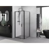 Mexen Exo-B Duo cabina de ducha abatible 100 x 100 cm, transparente, negra - 814-100-100-70-00