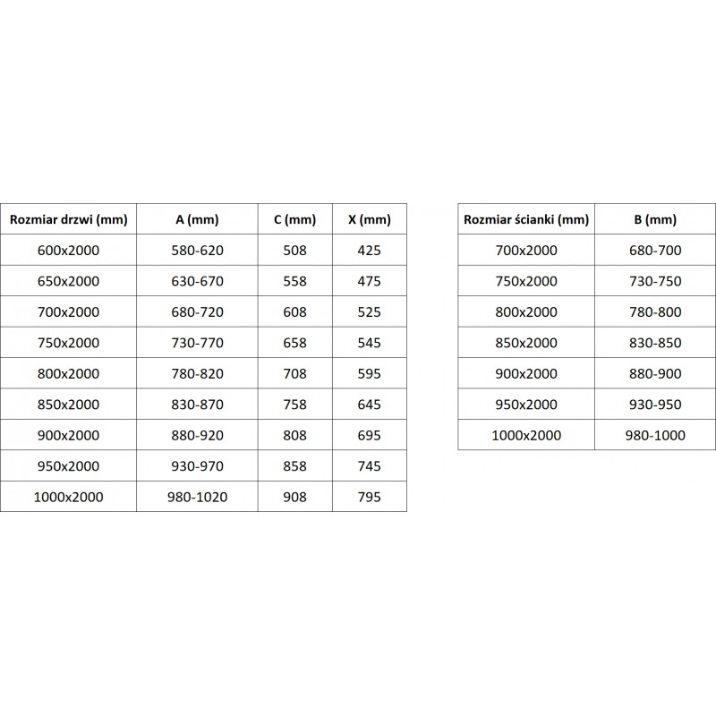 Mexen Exo nihajna tuš kabina 85 x 100 cm, prozorna, črna - 8181-085-100-70-00