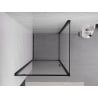 Mexen Exo 95 x 95 cm Hinged Shower Enclosure, Transparent, Black - 8181-095-095-70-00