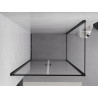 Mexen Exo-B Duo 70 x 80 cm:n kääntyvä suihkukaappi, läpinäkyvä, musta - 814-070-080-70-00