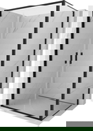 Mexen Exo duschkabin med dörr 70 x 80 cm, transparent, svart - 814-070-080-70-00