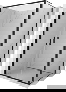 Mexen Exo cabine de duche articulada 100 x 80 cm, transparente, preta - 814-100-080-70-00