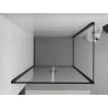 Mexen Exo cabine de douche à porte battante 80 x 85 cm, transparent, noir - 814-080-085-70-00