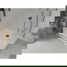 Mexen Lima opvouwbare douchecabine 90 x 70 cm, transparant, zwart + Flat douchebak, wit - 856-090-070-70-00-4010B