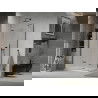Mexen Lima opvouwbare douchecabine 90 x 70 cm, transparant, zwart + Flat douchebak, wit - 856-090-070-70-00-4010B