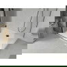 Mexen Lima opvouwbare douchecabine 90 x 70 cm, transparant, zwart + Flat douchebak, wit - 856-090-070-70-00-4010B