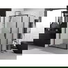 Mexen Exo Duschkabine zum Schieben 90 x 85 cm, transparent, schwarz - 8151-090-085-70-00