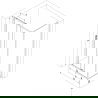 Mexen Exo Duschkabine zum Schieben 90 x 85 cm, transparent, schwarz - 8151-090-085-70-00