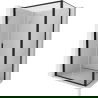 Mexen Exo Duschkabine aufklappbar 70 x 95 cm, transparent, schwarz - 814-070-095-70-00