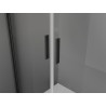 Mexen Exo-B Duo svängbar duschkabin 90 x 95 cm, transparent, svart - 814-090-095-70-00