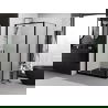 Mexen Exo Pendeltür-Duschkabine 100 x 95 cm, transparent, schwarz - 814-100-095-70-00