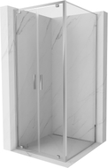 Mexen Exo-BR Duo kabina prysznicowa uchylna 70 x 70 cm, transparent, chrom - 8182-070-070-01-00