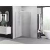 Mexen Exo-S kabina prysznicowa półokrągła rozsuwana 70 x 70 cm, transparent, chrom - 8131-070-070-01-00