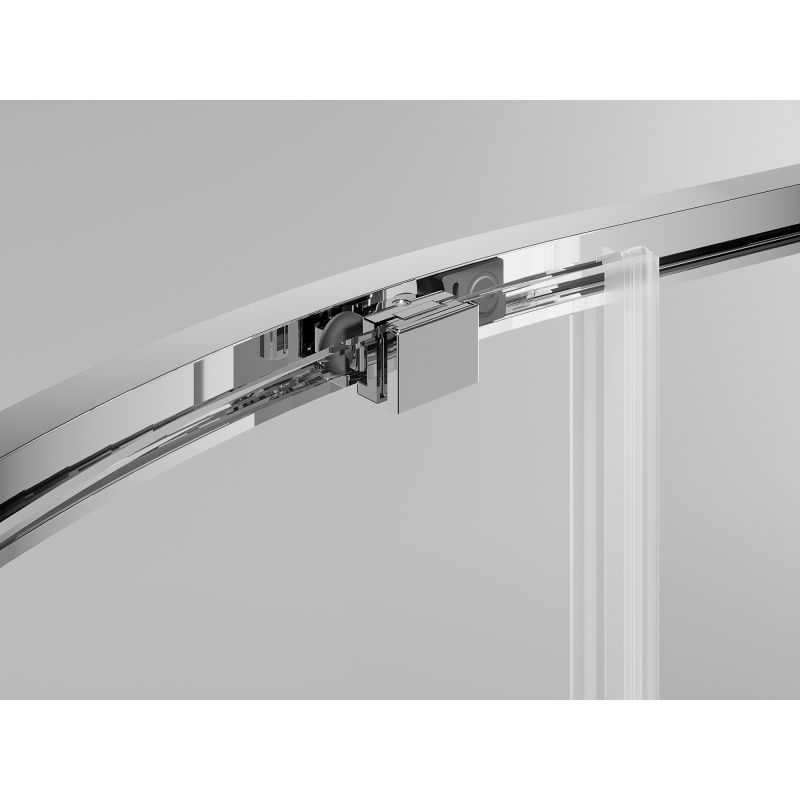 Mexen Exo halfronde schuifdouche 70 x 70 cm, transparant, chroom - 8131-070-070-01-00