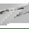 Mexen Exo Asymmetrische Duschkabine Halbrund Schiebbar 90 x 80 cm, Transparent, Chrom - 8131-090-080-01-00