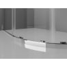 Mexen Exo asymmetrische halbrunde Duschkabine 100 x 80 cm, transparent, Chrom - 8131-100-080-01-00