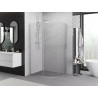 Mexen Exo-S cabine de duche semicircular assimétrica de correr 100 x 90 cm, transparente, cromado - 8131-100-090-01-00