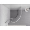 Mexen Exo-S kabina prysznicowa półokrągła rozsuwana 100 x 100 cm, transparent, chrom - 8131-100-100-01-00