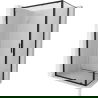 Mexen Exo Duschabtrennung Schiebetür 145 x 90 cm, transparent, schwarz - 8151-145-090-70-00