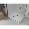 Mexen Lima kokkuvolditav dušinurk 90 x 110 cm, läbipaistev, must + Flat dušialus, valge - 856-090-110-70-00-4010B