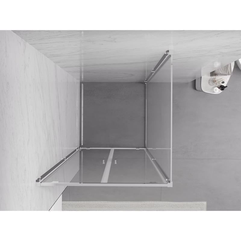 Mexen Exo-BR Duo duschkabine schwenkbar 90 x 90 cm, transparent, chrom - 8182-090-090-01-00