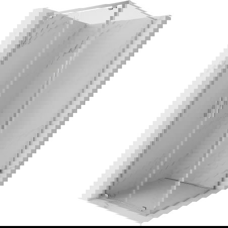 Mexen Exo svängbar duschkabin 90 x 90 cm, transparent, krom - 8182-090-090-01-00