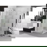 Mexen Exo Duschkabine schwenkbar 100 x 100 cm, transparent, Chrom - 8182-100-100-01-00
