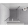 Mexen Exo-BR Duo kabina prysznicowa uchylna 100 x 100 cm, transparent, chrom - 8182-100-100-01-00
