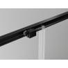 Mexen Exo-S schuifbare douchecabine 90 x 95 cm, transparant, zwart - 8151-090-095-70-00