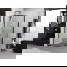 Mexen Exo Duschkabine halbrund schiebbar 70 x 70 cm, transparent, schwarz - 8131-070-070-70-00