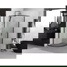Mexen Exo Duschkabine halbrund schiebbar 70 x 70 cm, transparent, schwarz - 8131-070-070-70-00