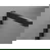 Mexen Exo Duschkabine Halbkreisförmig Asymmetrisch Schiebbar 120 x 90 cm, Transparent, Schwarz - 8131-120-090-70-00