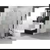 Mexen Exo Duschkabine schwenkbar 100 x 80 cm, transparent, Chrom - 8182-100-080-01-00
