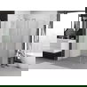Mexen Exo Duschkabine schwenkbar 100 x 80 cm, transparent, Chrom - 8182-100-080-01-00