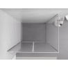 Mexen Exo Duschkabine schwenkbar 100 x 80 cm, transparent, Chrom - 8182-100-080-01-00