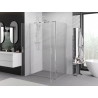 Mexen Exo-BR Duo cabina doccia apribile 80 x 100 cm, trasparente, cromo - 8182-080-100-01-00