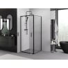 Mexen Exo 70 x 70 cm Hinged Shower Cabin, Transparent, Black - 8182-070-070-70-00