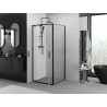 Mexen Exo-BR Duo kabina prysznicowa uchylna 100 x 100 cm, transparent, czarna - 8182-100-100-70-00