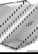 Mexen Exo cabina doccia ad anta battente 100 x 70 cm, trasparente, nera - 8182-100-070-70-00