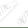 Mexen Exo Duschkabine schwenkbar 70 x 75 cm, transparent, schwarz - 8182-070-075-70-00