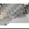 Mexen Lima faltbare Duschkabine 100 x 100 cm, transparent, schwarz + Flat Duschwanne, weiß - 856-100-100-70-00-4010B