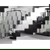Mexen Exo Duschkabine mit Drehtür 70 x 80 cm, transparent, schwarz - 8182-070-080-70-00